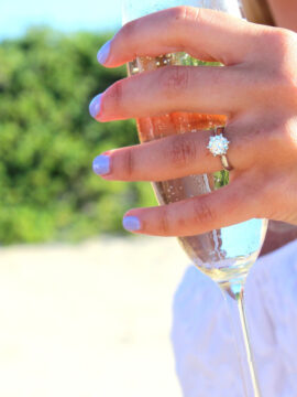 Dimond Ring With Wedding Girl